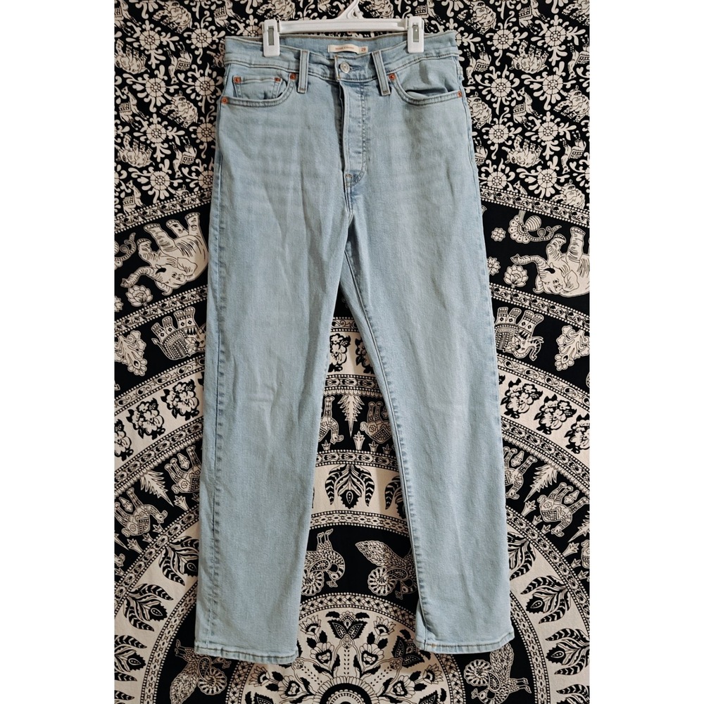 Levis Wedgie Straight Jeans Womens Sz 29  High Rise  Classic Jeans - Picture 2 of 8